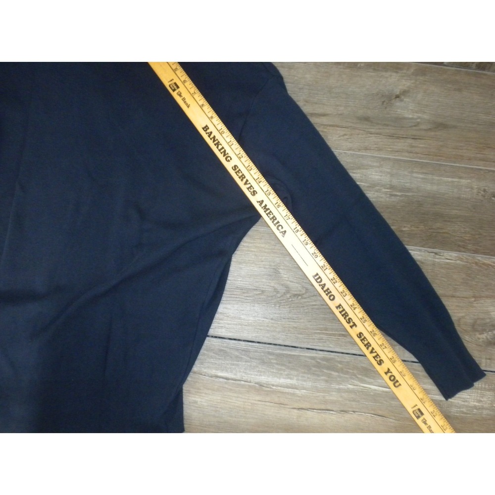Vintage Diet Pepsi Sweater M Blue Knit V Neck Pullover Long Sleeve Vantage USA - Picture 9 of 9